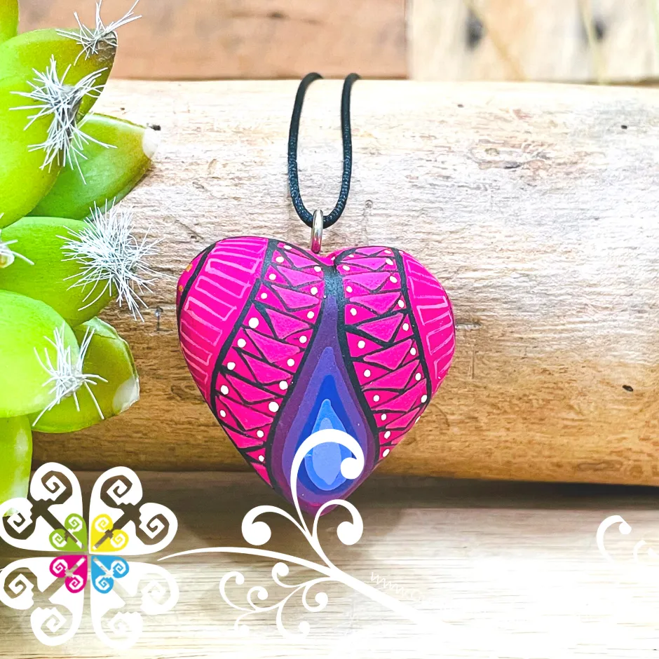 Medium Heart Pendant - Dije Corazon Pintado