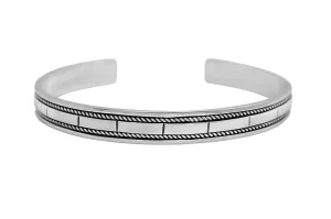 Men's Silver Tile Cuff