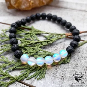 Mermaid glass stretch bracelet