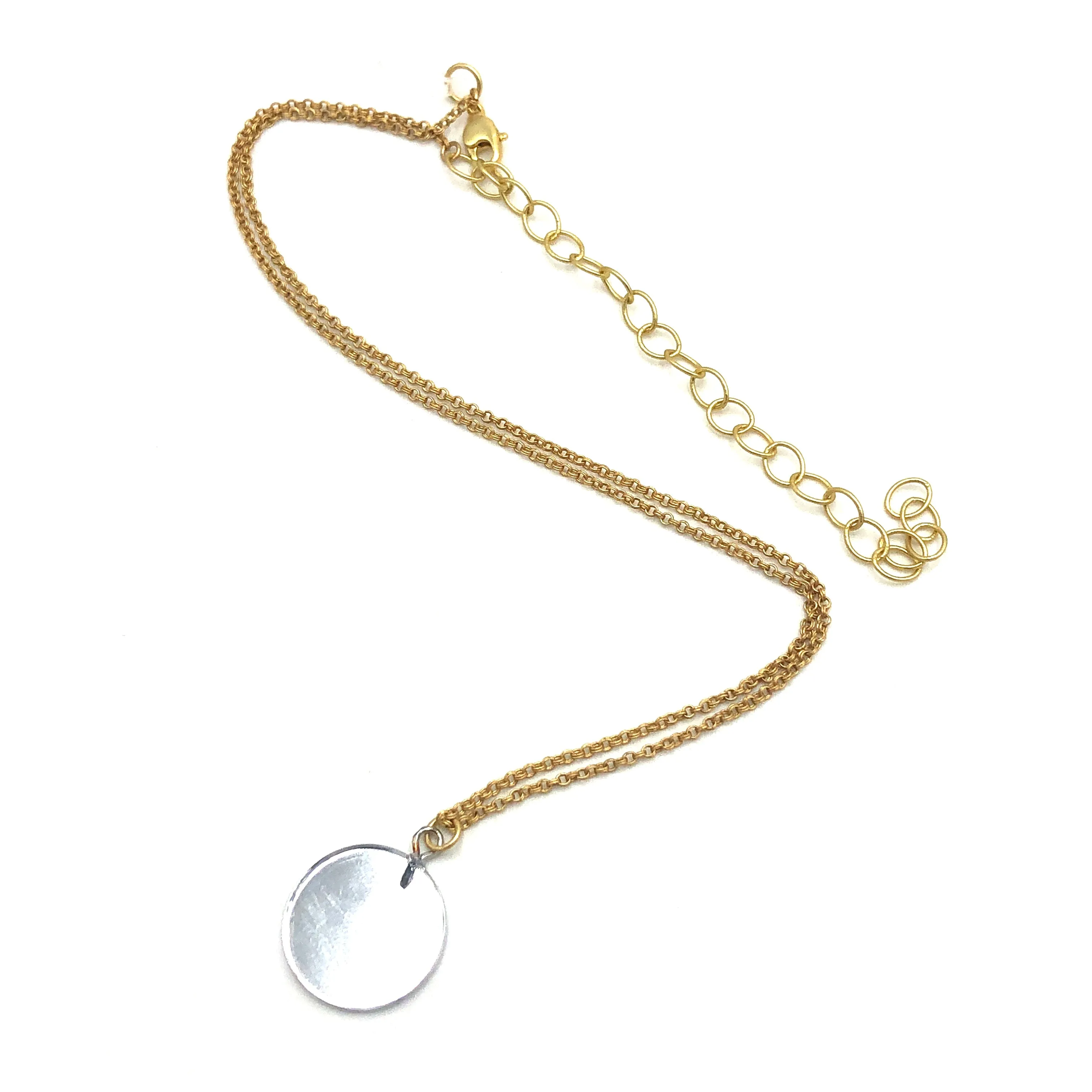 Mirror Small Disc Necklace *DOORBUSTER!*