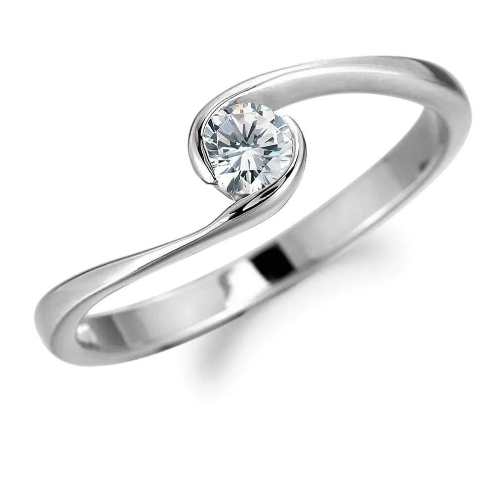 Modern Solitaire Ring