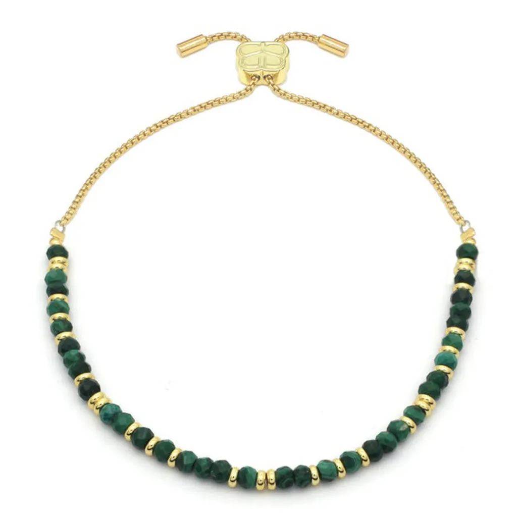 Mystical Malachite Gold Bracelet