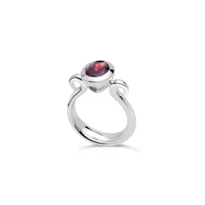 Nouvelle Lily Garnet Set Ring