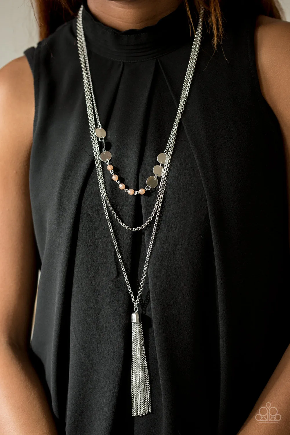 Open Door Jewelry - Celebration of Chic - Brown Necklace - Paparazzi Accessories