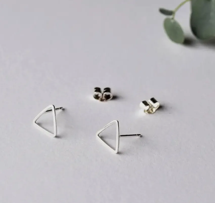 Open Triangle Studs