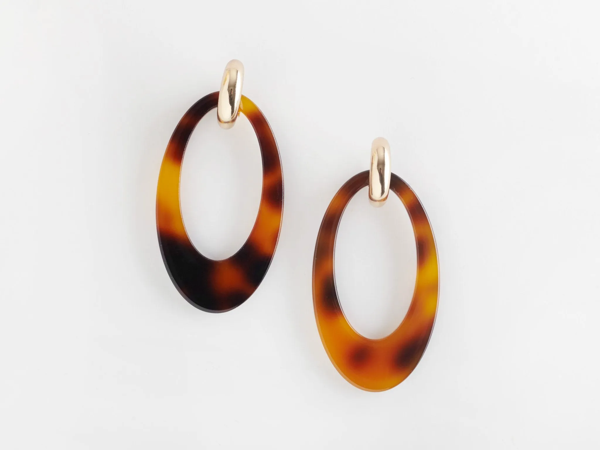 Opulent Earrings- Tortoiseshell