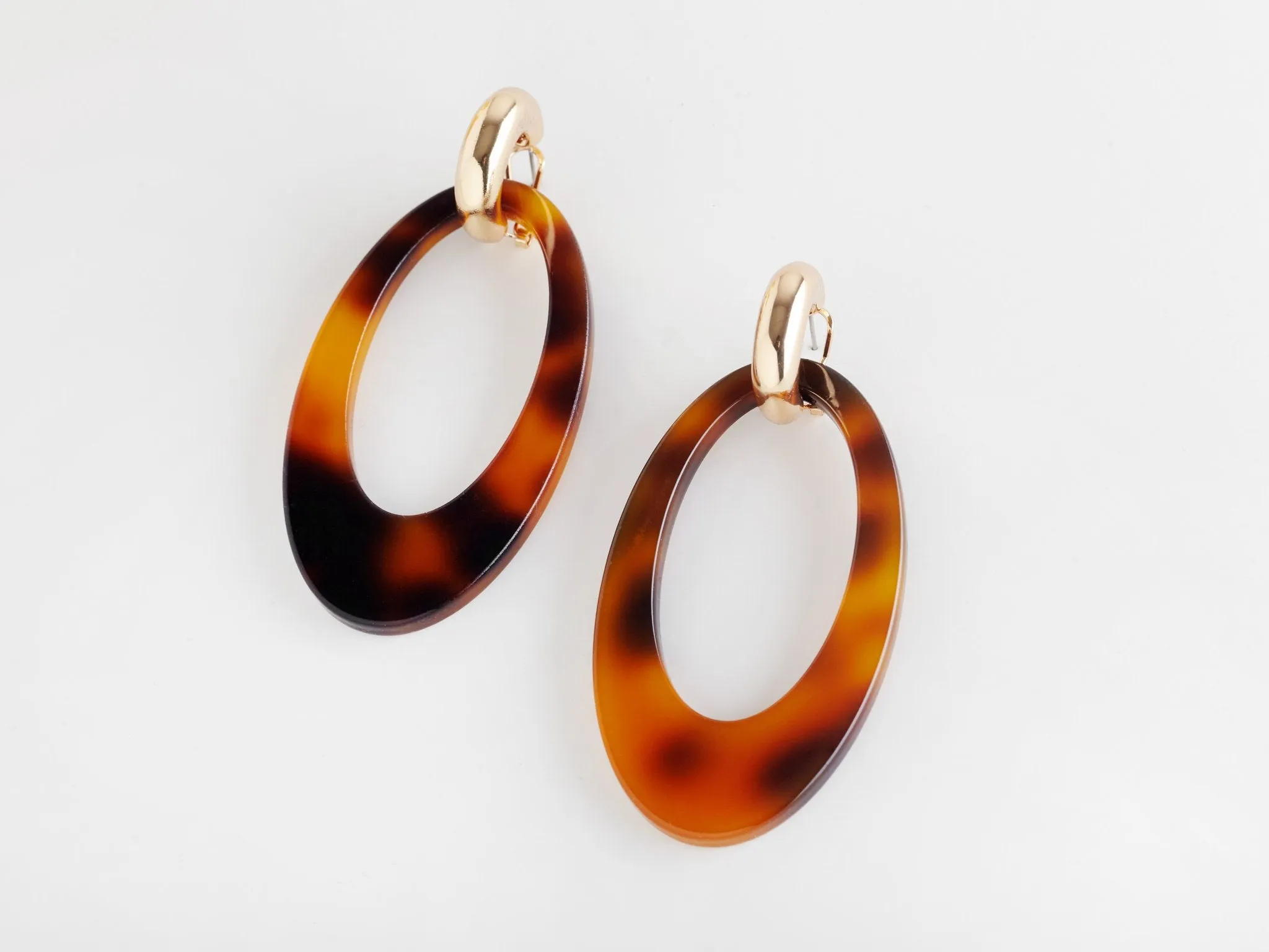 Opulent Earrings- Tortoiseshell