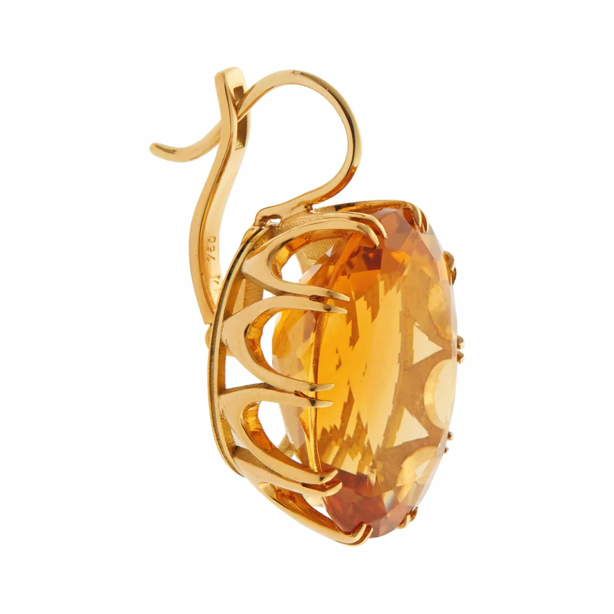 Oval Crown Citrine