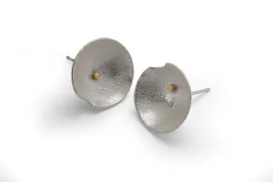 Oxidised Daisy Studs