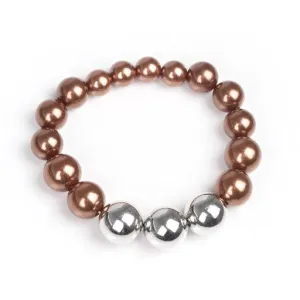 Paparazzi Bracelet ~ All Dressed UPTOWN - Brown