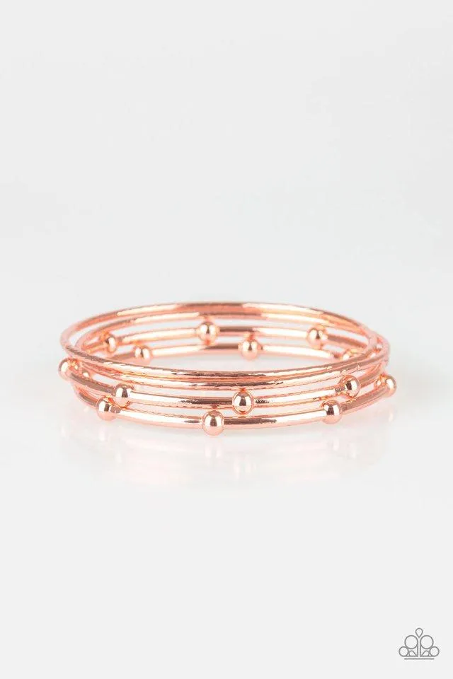 Paparazzi Bracelet ~ Beauty Basic - Copper