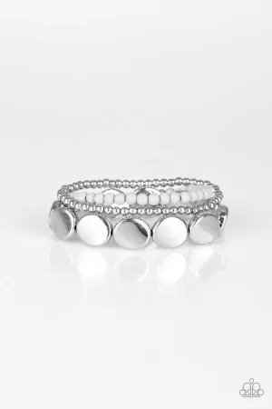 Paparazzi Bracelet ~ Beyond The Basics - Silver