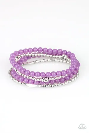 Paparazzi Bracelet ~ Blooming Buttercups - Purple