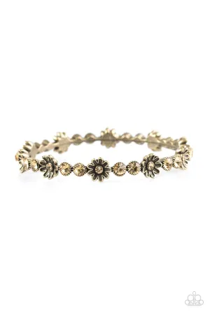 Paparazzi Bracelet ~ Daffodil Diva - Brass