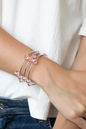 Paparazzi Bracelet ~ Dreamy Demure - Pink