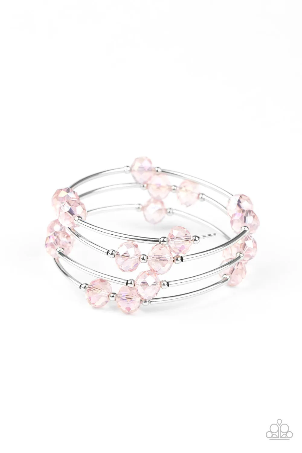 Paparazzi Bracelet ~ Dreamy Demure - Pink