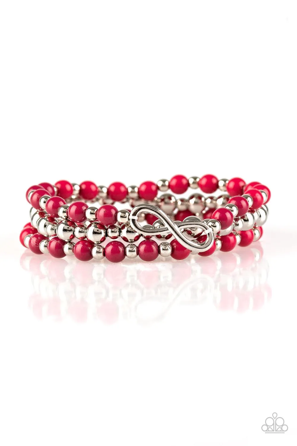 Paparazzi Bracelet ~ Immeasurably Infinite - Pink