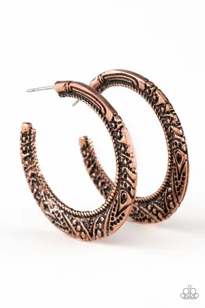 Paparazzi Earring ~ Rumba Rendezvous - Copper