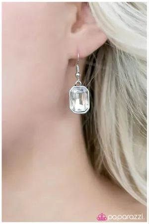 Paparazzi Earring ~ Your Royal SHINE-ness - White