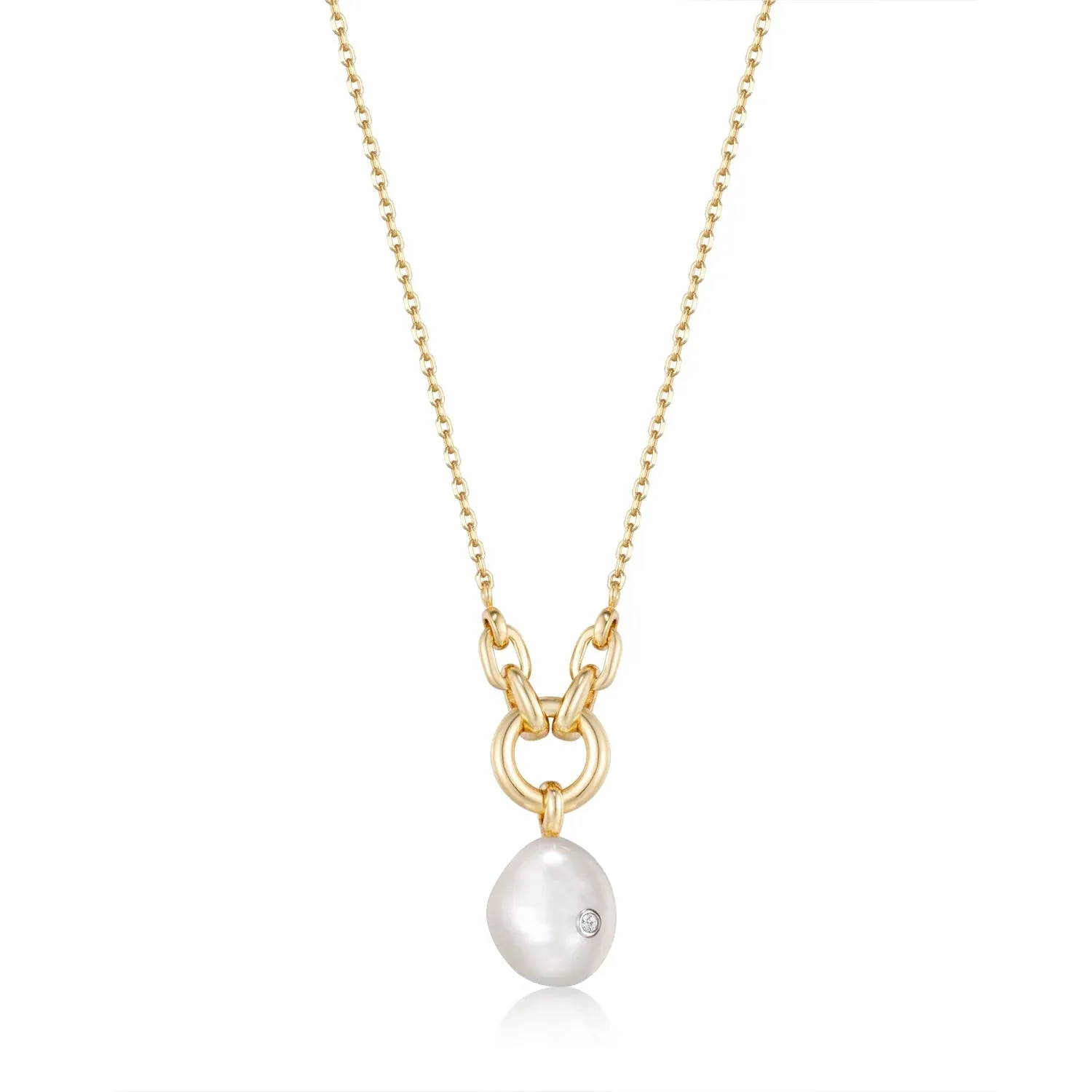 Pearl Power - Pearl Sparkle Pendant Necklace - 2 colours