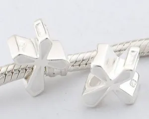 Pendant - White Enamel Cross