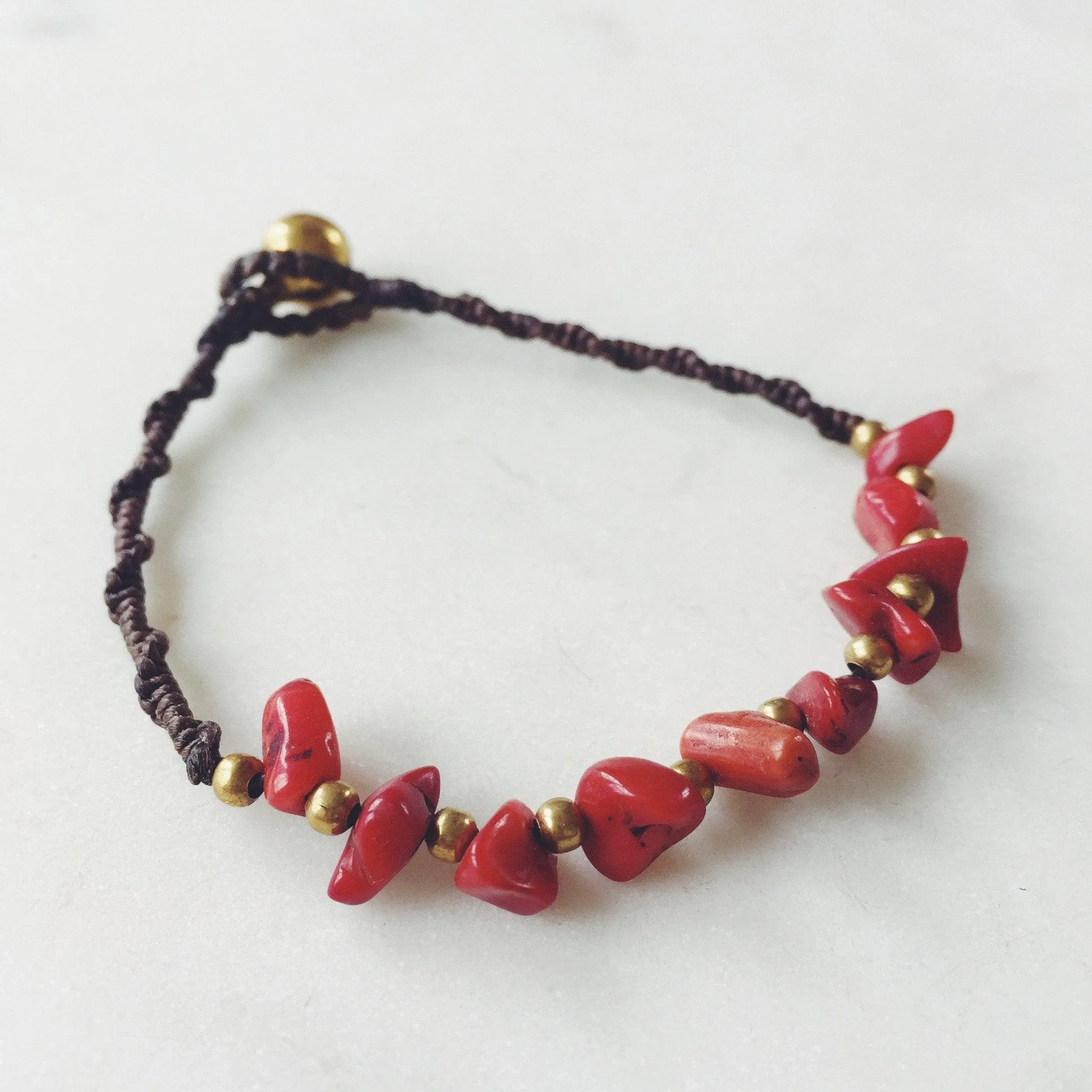 Red Turquoise Bohemian Bracelet