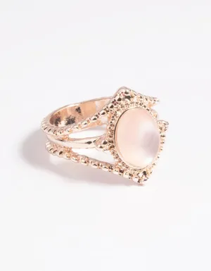 Rose Gold Cats Eye Ring