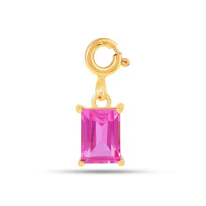 Sapphire Baguette Charms Pendant