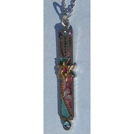 Seeka Mezuzah Pendant with Star of David