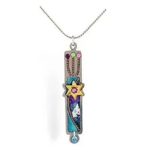 Seeka Mezuzah Pendant with Star of David