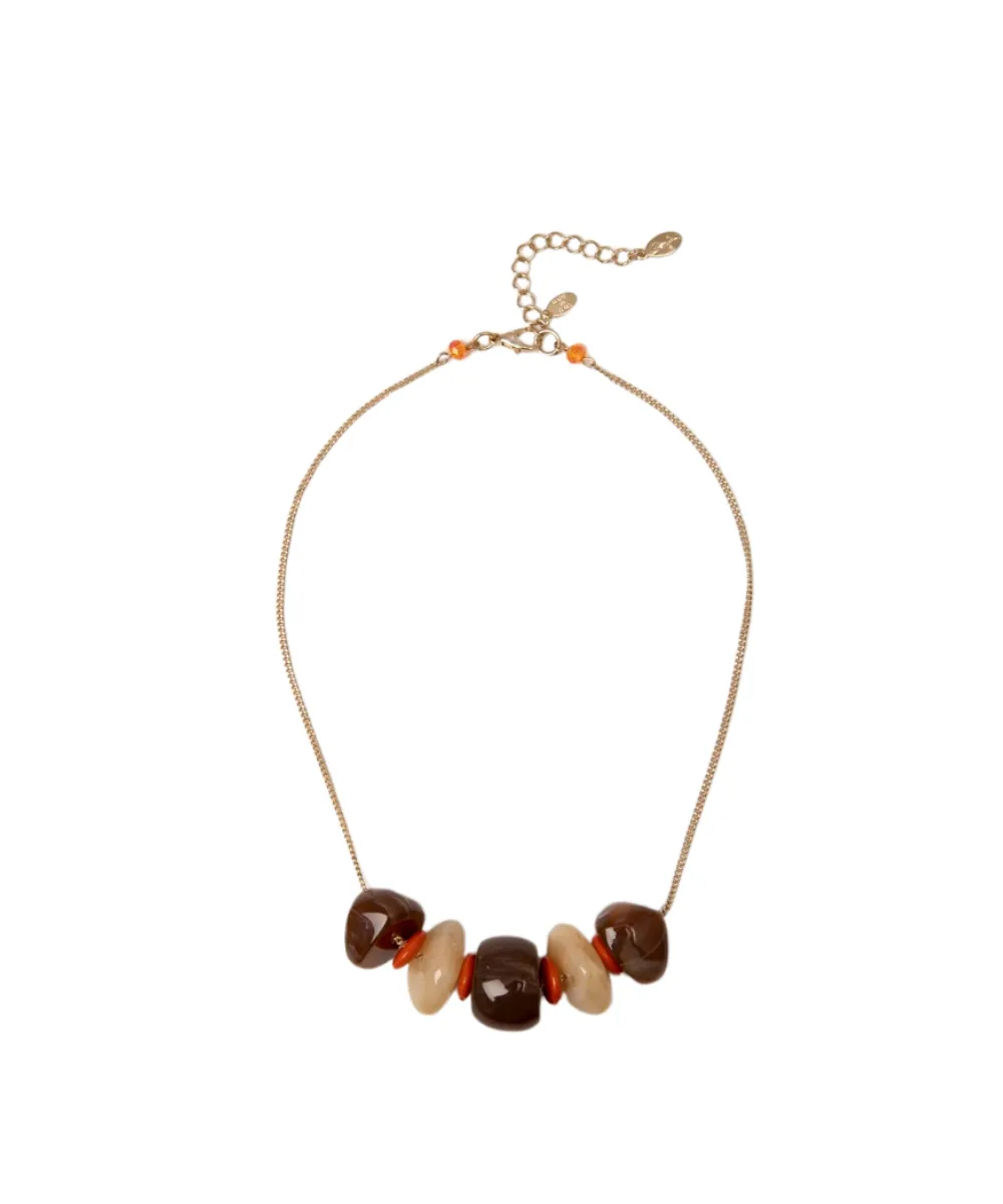 SODINI ESSENZA NECKLACE IN BROWN