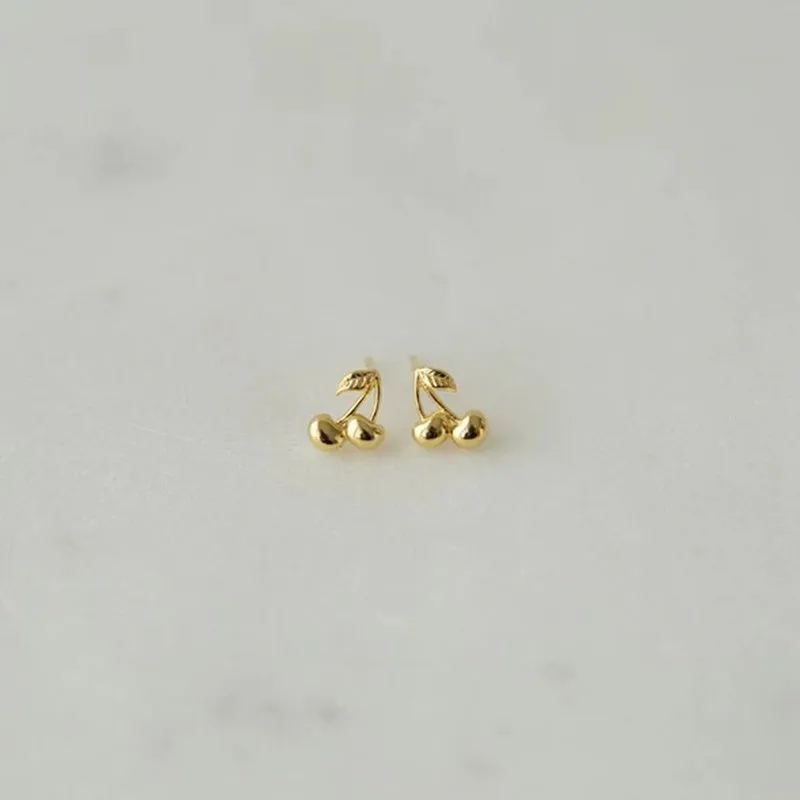 Sophie - Cherry Bomb Studs - Gold