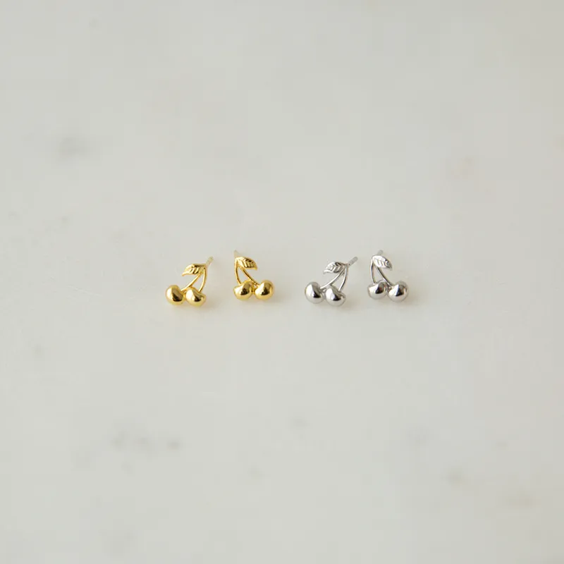 Sophie - Cherry Bomb Studs - Gold