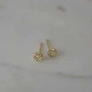 SOPHIE - Sparkle Oh Studs - Gold/Clear