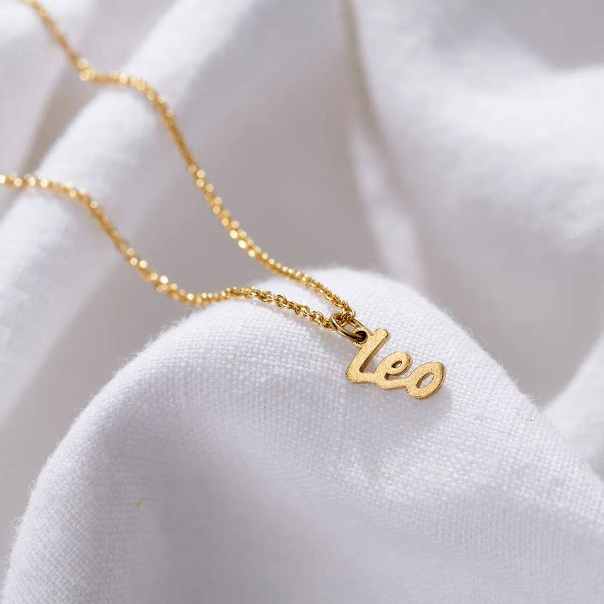 Star Sign Name Charm Necklace