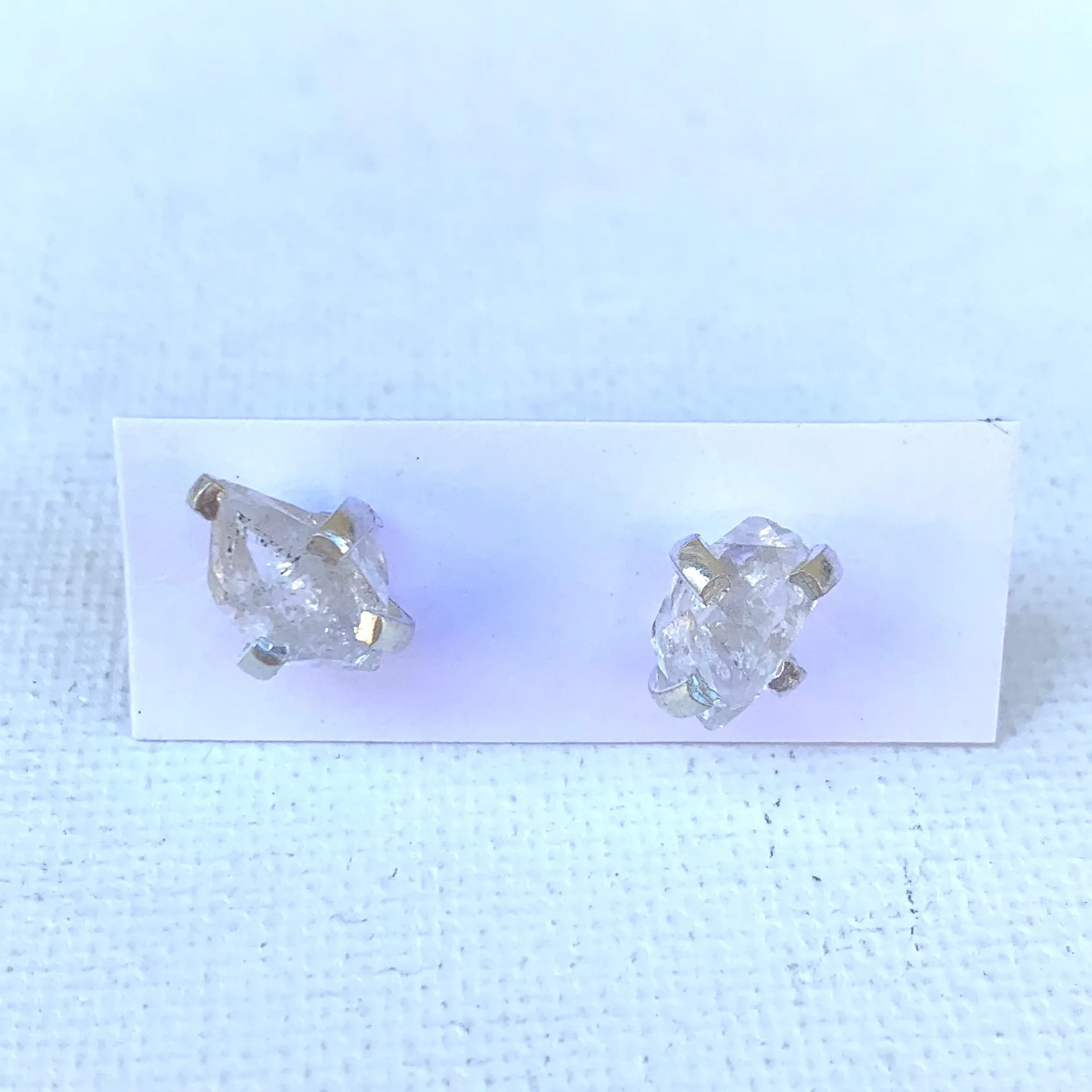 Sterling Prong-Set Earrings