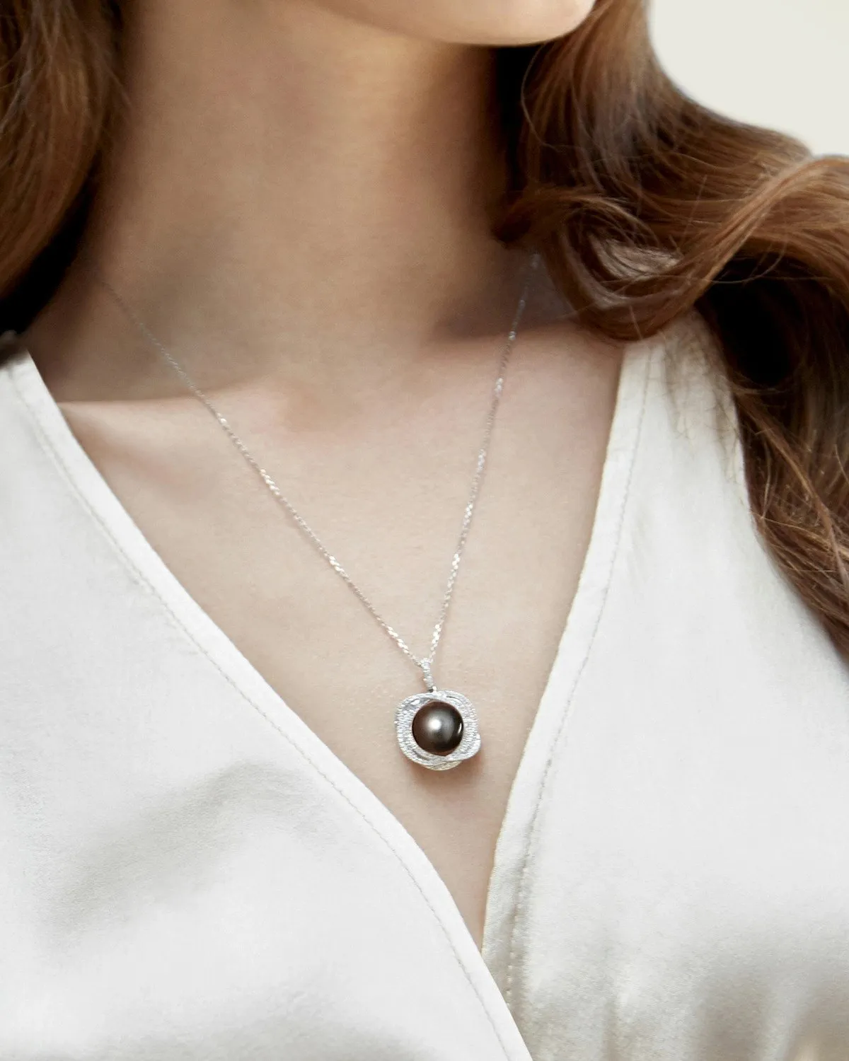 Tahitian South Sea Pearl & Diamond Orion Pendant