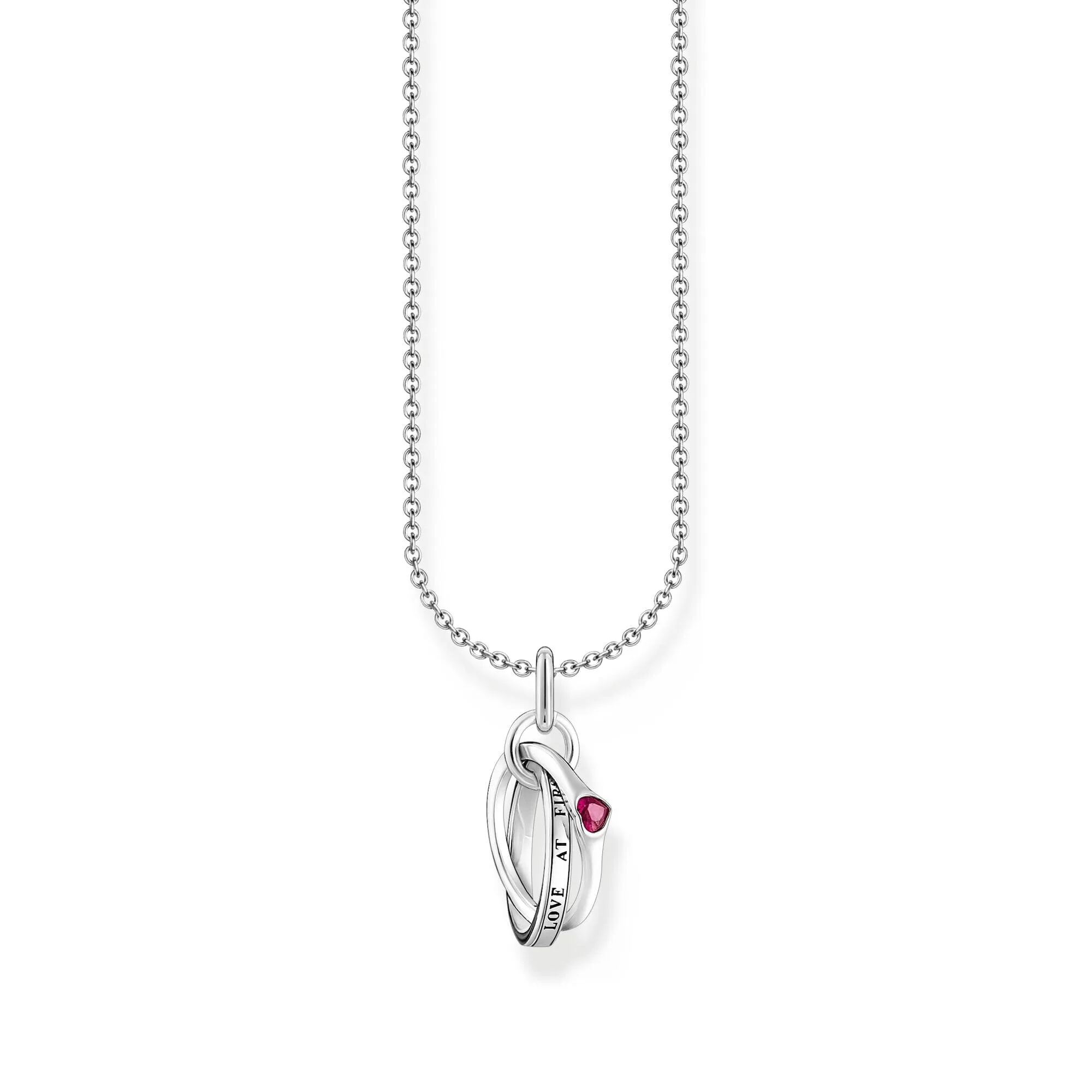 THOMAS SABO Necklace with Together ring pendant - silver