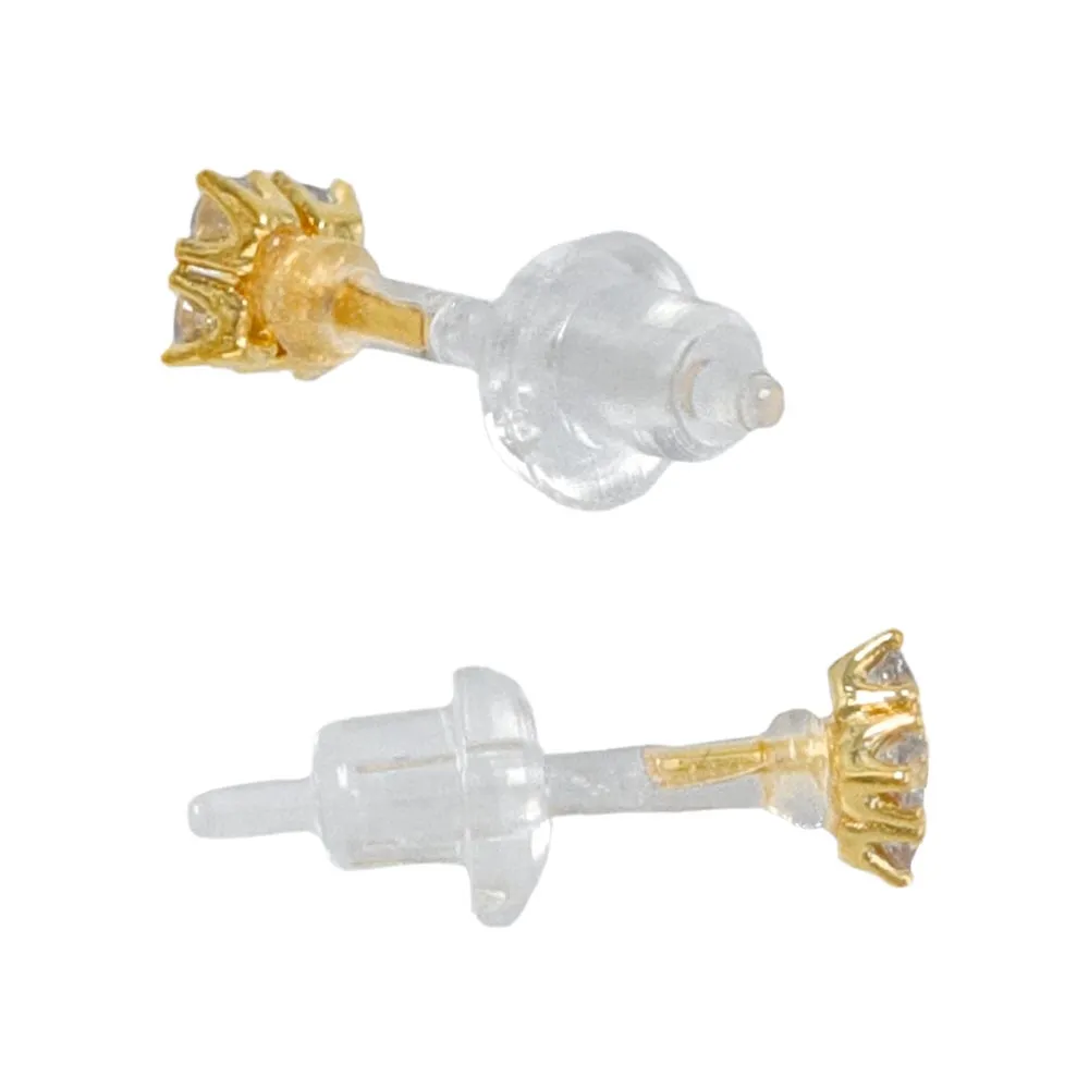 Tiny Jeweled Plastic Post Studs