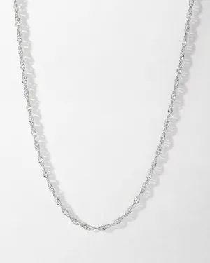 Twist Chain Necklace - Silver