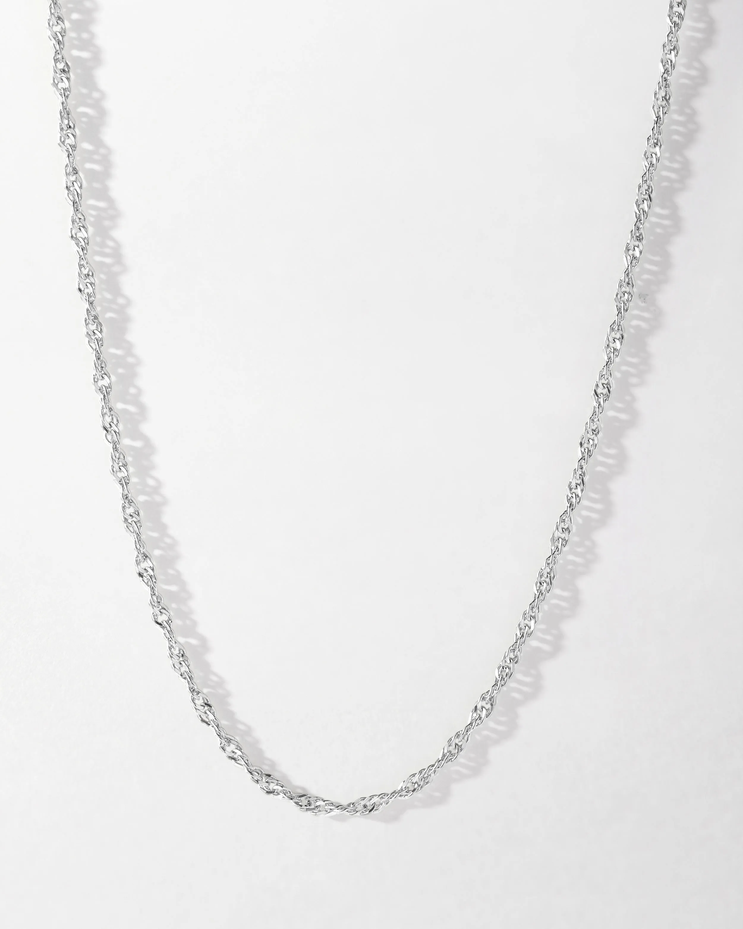 Twist Chain Necklace - Silver