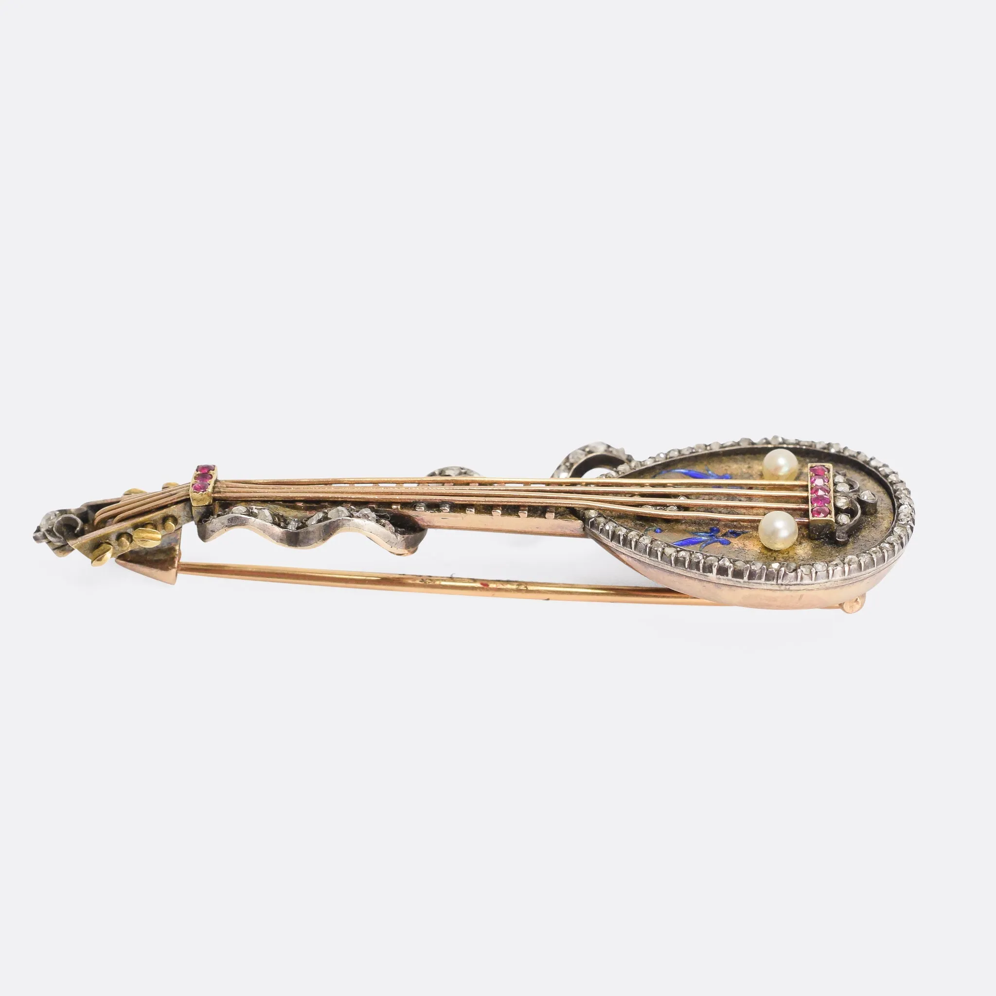 Victorian Gemset Domra Brooch