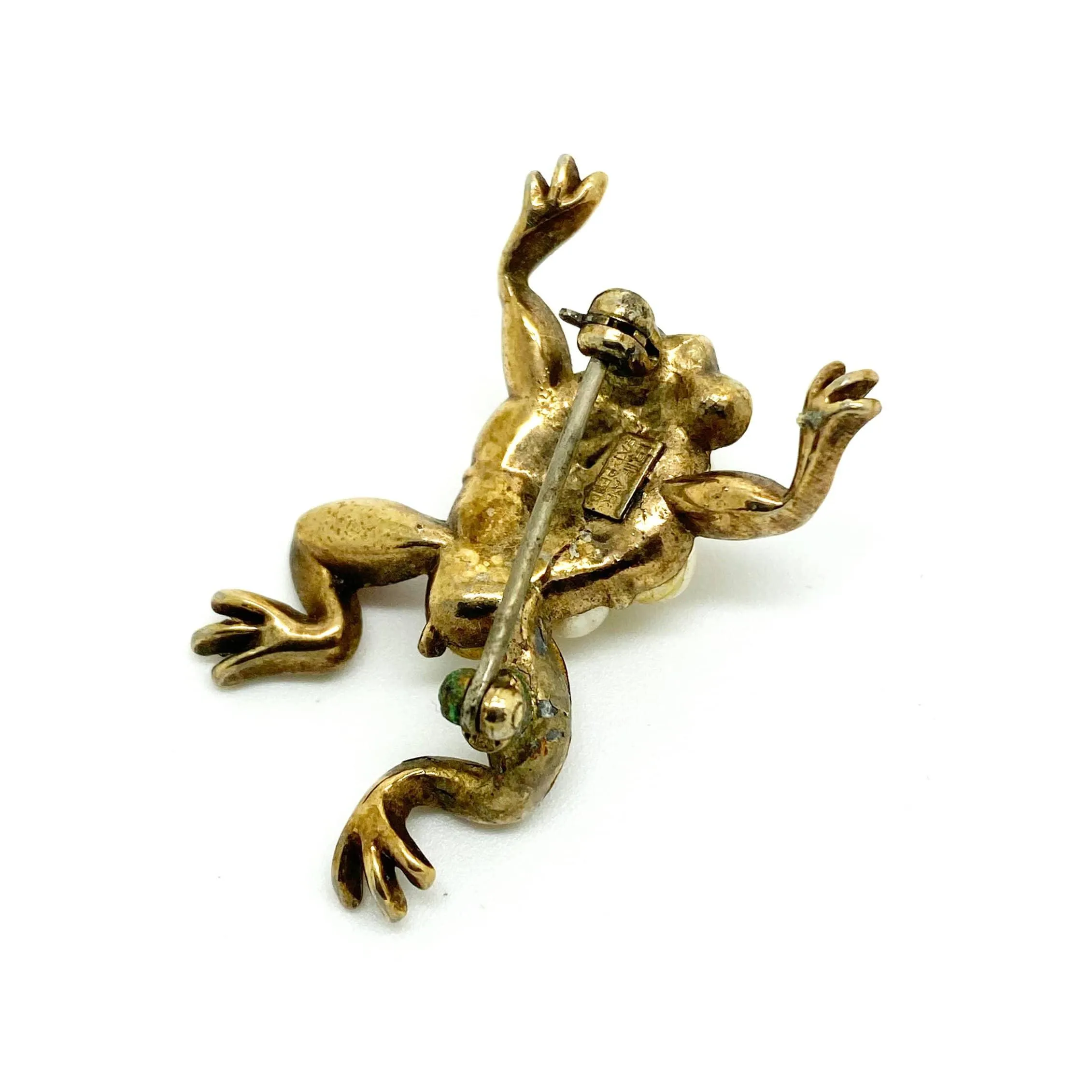 Vintage 1952 Alfred Philippe Trifari Frog Brooch