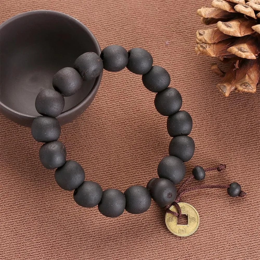 Wood Bead Buddhist Bracelet