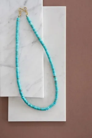 Xander Kostroma - Men's Turquoise Necklace - Ideal for Daily Wear - Enhances Protection and Inner Peace - Handcrafted Unique Jewelry - 45cm Length - Perfect Gift for Tranquility and Style