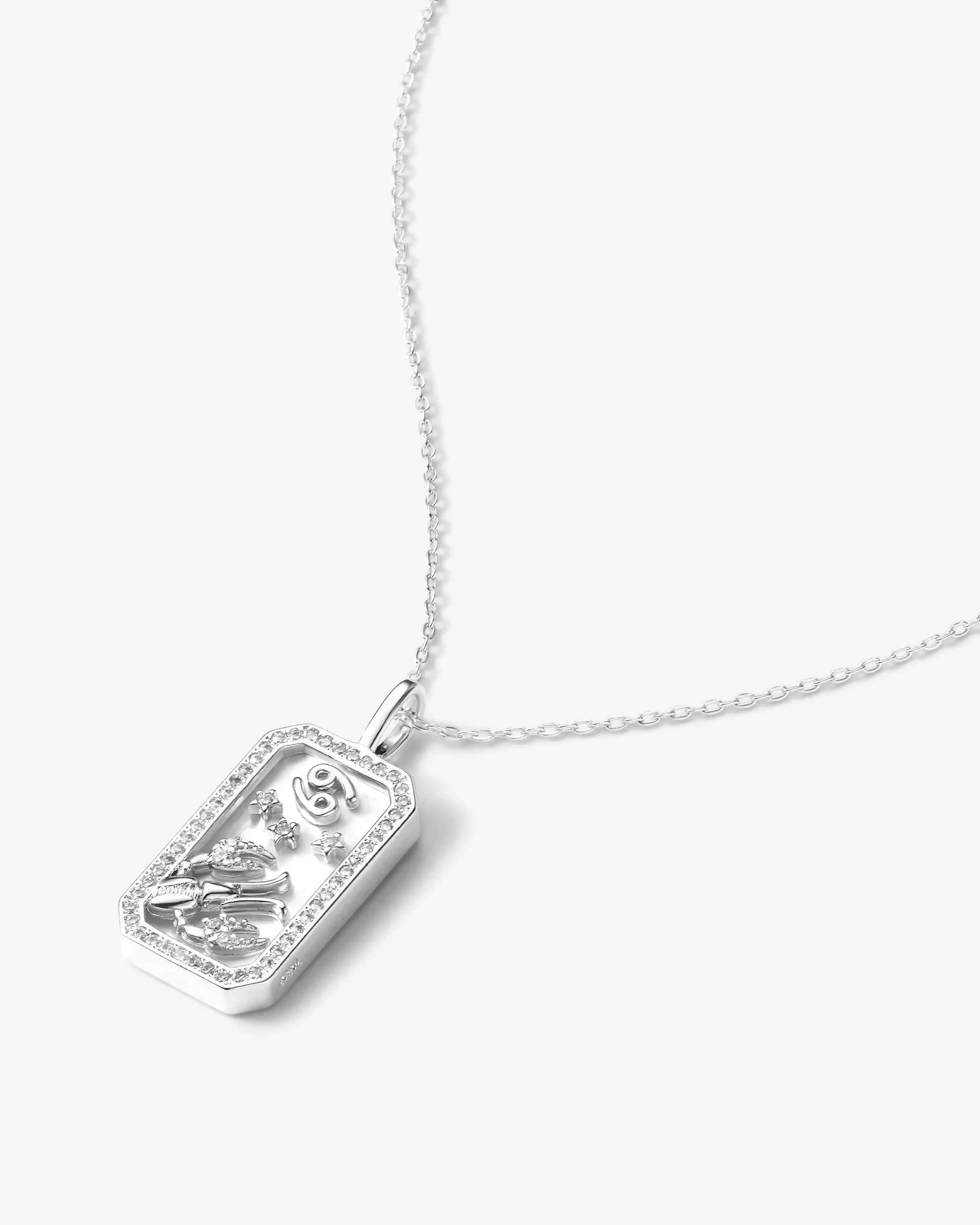 Zodiac Amulet Necklace - Silver